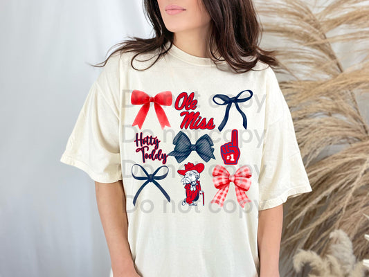 Ole Miss Comfort Color Coquette Tshirt