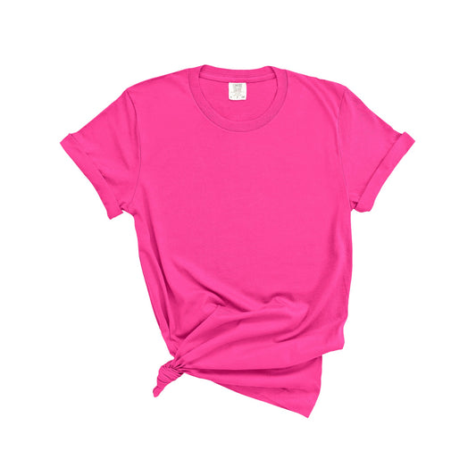 Comfort Colors Short Sleeve Unisex Tshirt Neon Pink